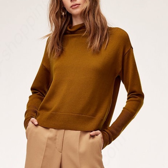 Aritzia Wilfred Cyprie Sweater Tamarind 